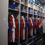 Kansas university athletic player gear cubby uniform storage