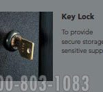 Key lock industrial rotary storage secure supply cabinet