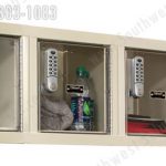 Keyless digital lockers clear view school security