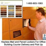 Keyless intelligent lockers office building delivery station