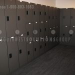 Keyless lockers employee personal effects different sizes