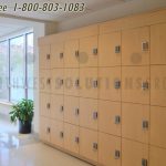 Keyless smart day lockers plastic laminate