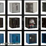 Keyless stacking cube locker options glass door day use
