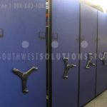 Ku athletics high density storage mechanical assist athletic manager storage solutions