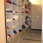 Ku athletics uniform storage gear cubbies
