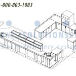 Lab casegoods furniture benches design