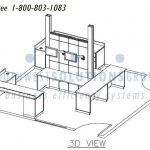 Lab casework walls stainless steel