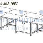 Lab desks island furniture caseworks stainless painted steel