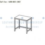 Lab table stainless steel painted epoxy resin