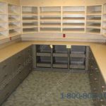 Lab tilted upper shelves lower base cabinets casework drawers trays rolling modular millwork tx ok ar ks tn