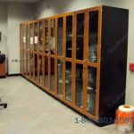 Laboratory storage cabinets steel construction wood glass door fronts panels adjustable interior shelves texas arkansas kansas tennessee oklahoma