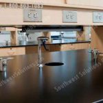 Laboratory workstations faucet vales connections