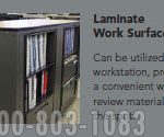 Laminate work surfaces industrial rotary storage cabinets