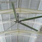 Large fan ceiling wind cooling system