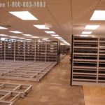 Large installation spacesaver mobile high density storage cabinets