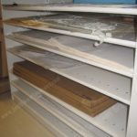 Large map shelves over size poster paper storage
