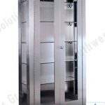 Large stainless steel storage and supply cabinet