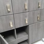 Laundry cubbies keyless cart issue lockers