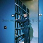 Law enforcement property evidence storage shelving