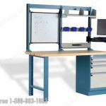 Lc3005c computer workstation desk with back drawers storage swivel arm electric
