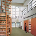 Legal firm library book shelving storage