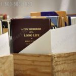 Library archives boxed categorized for storage