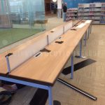 Library furniture tables power data public