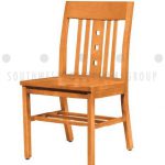 Library furniture wood chair oversized