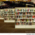 Library lights on stacks ranges shelves green energy savings