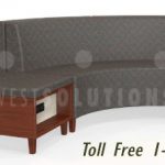 Library lounge student furniture power electric curved couch bench