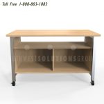 Library makerspace university study desk furniture tables