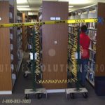 Library shelving relocation book stack movers