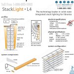 Library stack lighting integrated for libraries on shelving ranges shelves