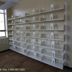 Library storage shelving wall mounted shelves