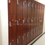 Locker bank school athletic storage