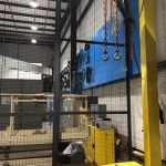 Locking cage machine guarding osha wire partition panels