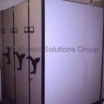 Locking shelving storage system spacesaver high density racks