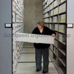 Long arm property evidence storage shelving