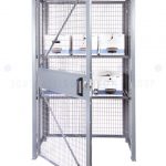 Loss prevention wire mesh storage locker