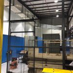 Machine guarding osha industrial locking cage panel