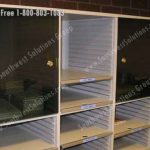 Mail doors locking cubbies modular mailroom sorting furniture mailcenter tables