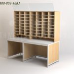 Mailroom cabinet casework sorter kits ssg mr07 4 l km
