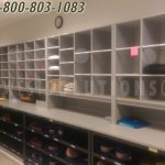 Mailroom casework cabinets storage shelves