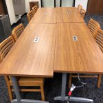 Makerspace study desk furniture library tables