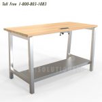 Makerspace study desk library furniture tables