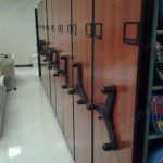 Manual high density shelving file racks