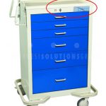 Medical anesthesia cart wheels casters drawers