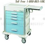 Medical anesthesia electronic locking cart