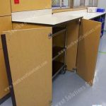 Medical exam room hinged door cabinets casework bbb