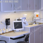 Medical examroom wall cabinets modular millwork